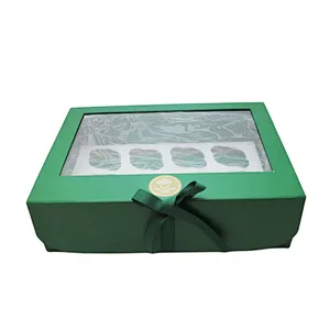 Wholesale Luxury cupcake box Custom Logo Rigid Cardboard Paper Box with Magnetic Closure Folding Boxes